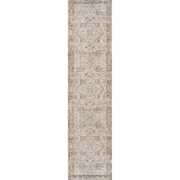 Koda Vintage Native American Medallion Machine-washable Area Rug